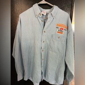 Vintage Tennessee vols denim button up shirt